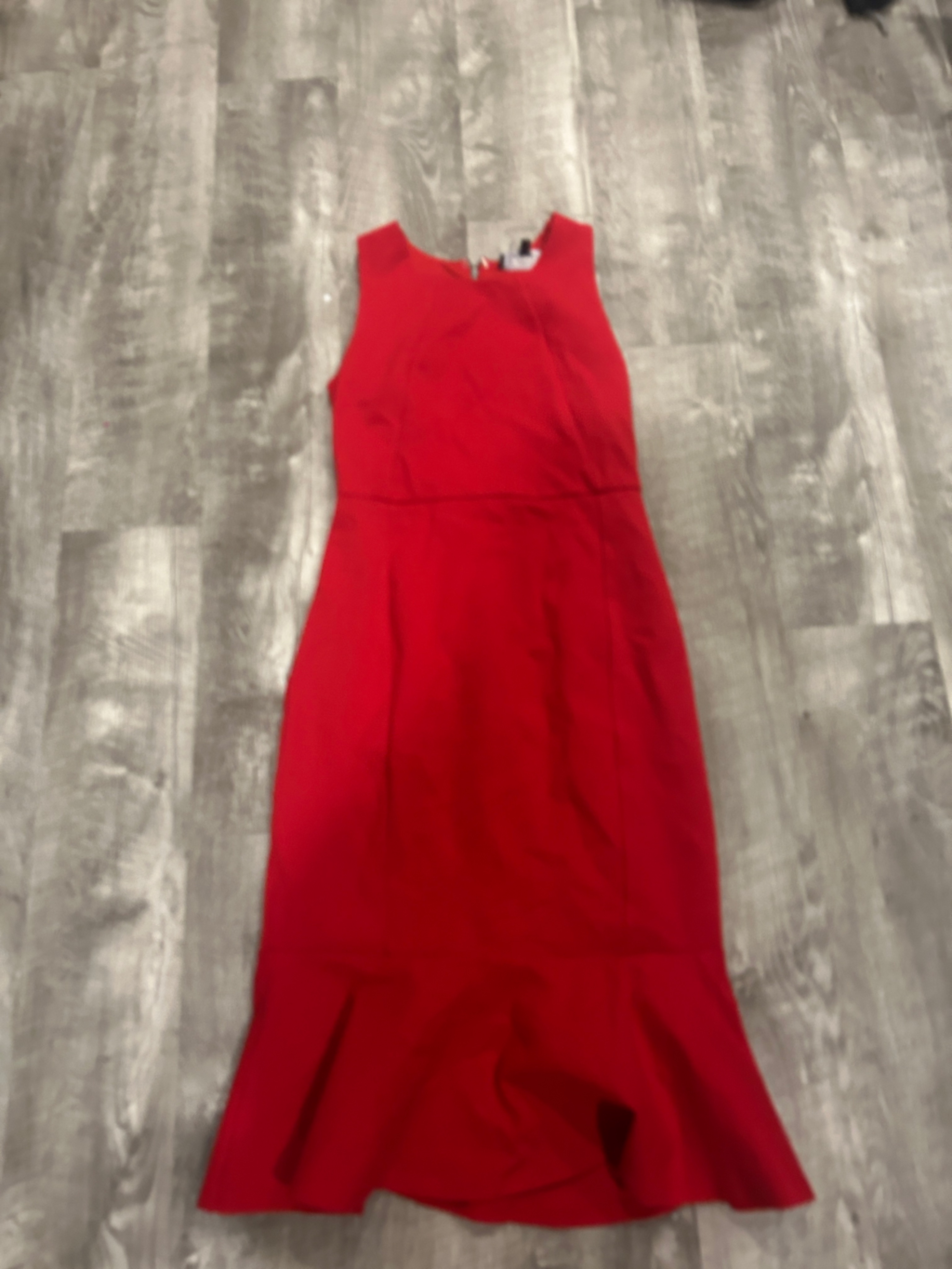 Lulu's Red Sleeveless Fishtail Dress
